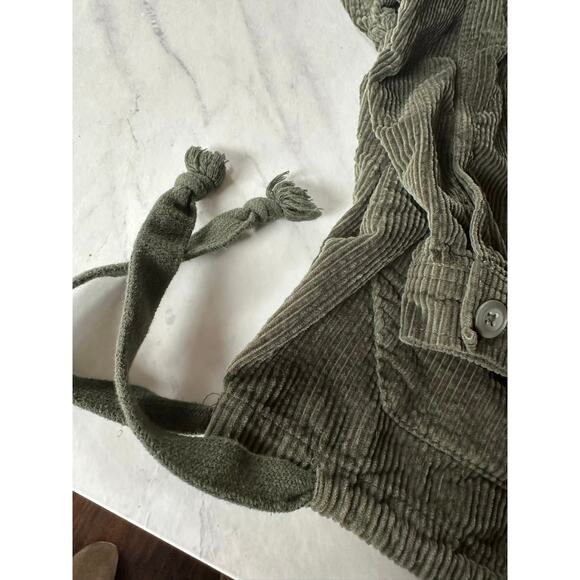 American Eagle corduroy hooded green pullover XS long sleeve green women’s - Picture 4 of 8